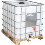 FOOD GRADE 1000 Liter NEW Clear IBC Tanks on Wooden Pallets