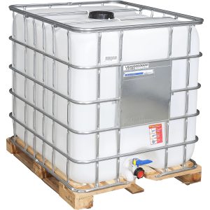 FOOD GRADE 1000 Liter NEW Clear IBC Tanks on Wooden Pallets