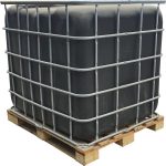 Used 1000l Flowbin™ tank (C120W) Chemical grade wood pallet