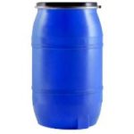 FOOD GRADE 250 Liter FAIRLY USED UN Approved Open Top Blue Plastic