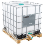 USED & CLEAN FOOD GRADE 1000 Liter IBC Tanks on Steel Pallets For Sale