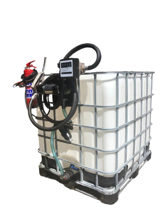 1000L 12V 40l/min Diesel/paraffin bowser with fire extinguisher and filter