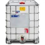 USED NON FOOD GRADE 1000 Liter IBC Tanks on Steel Pallets For Sale