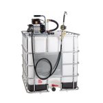 Clear 1000L IBC Tanks with 12V Pump