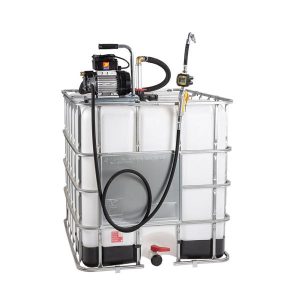 Clear 1000L IBC Tanks with 12V Pump